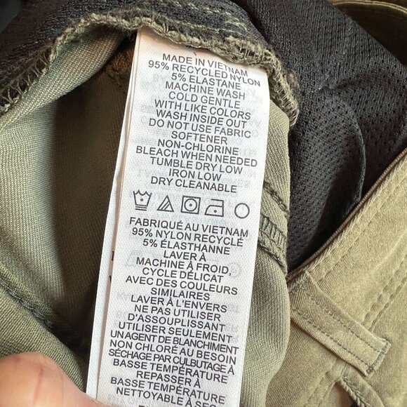 PrAna Women's Halle Straight Athletic Pants II Plus Size 18W Sage Camo - Picture 9 of 12